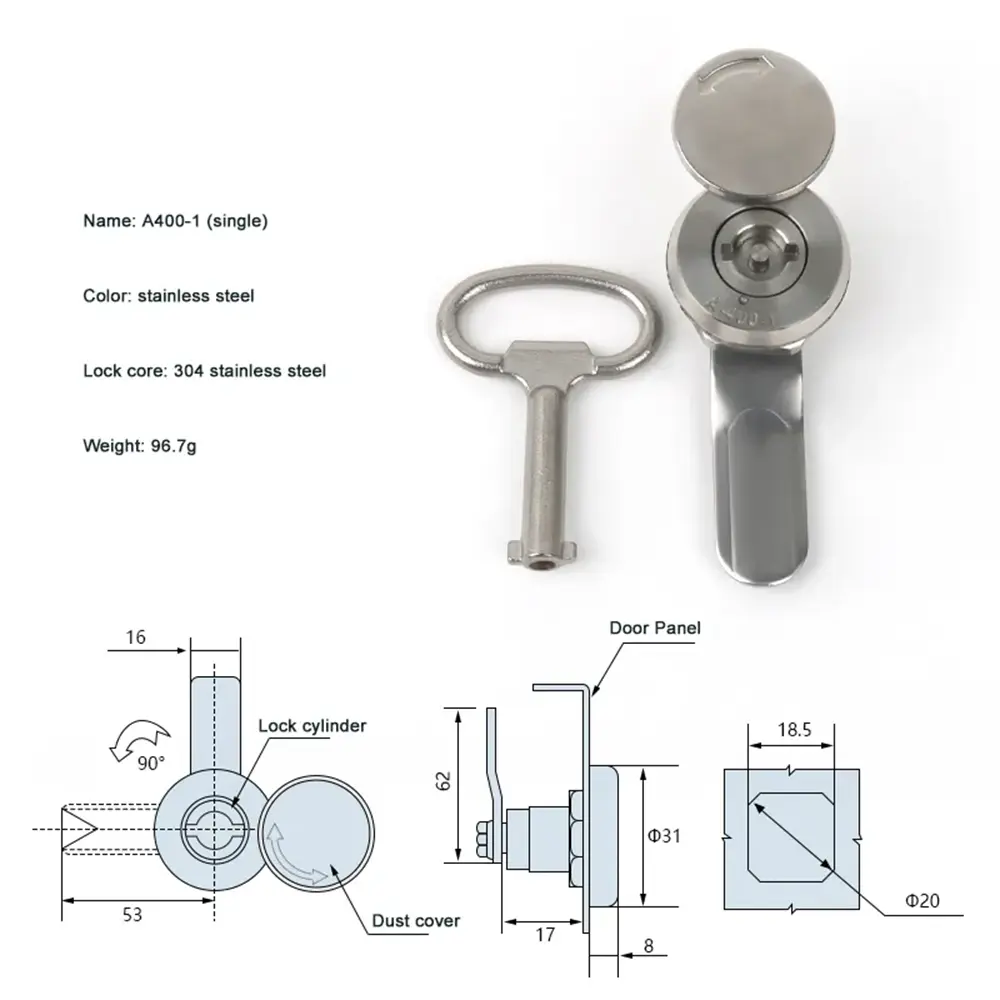 Cabinet Cylinder Lock
